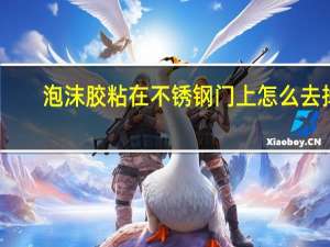 泡沫胶粘在不锈钢门上怎么去掉