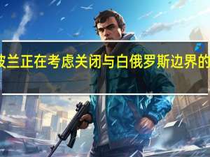 波兰正在考虑关闭与白俄罗斯边界的可能性