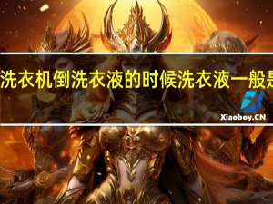 波轮式洗衣机倒洗衣液的时候洗衣液一般是放在哪里呀