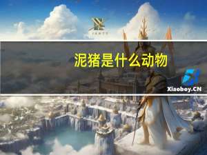 泥猪是什么动物