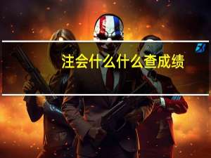 注会什么什么查成绩