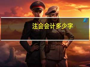 注会会计多少字