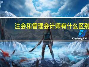 注会和管理会计师有什么区别