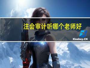 注会审计听哪个老师好