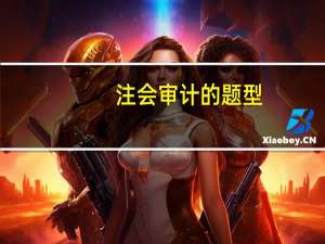 注会审计的题型