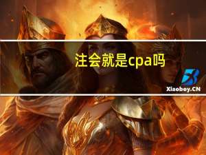 注会就是cpa吗