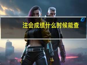 注会成绩什么时候能查