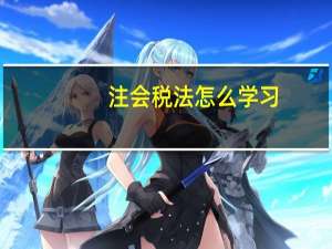 注会税法怎么学习