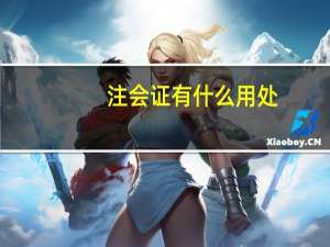 注会证有什么用处