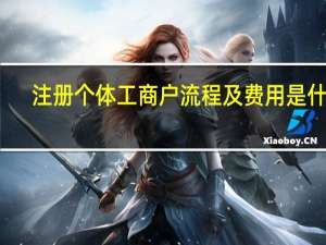 注册个体工商户流程及费用是什么（注册个体工商户流程及费用）