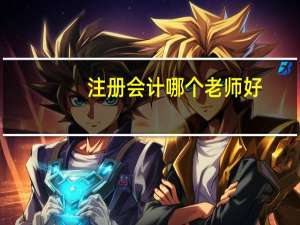 注册会计哪个老师好