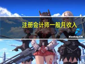 注册会计师一般月收入
