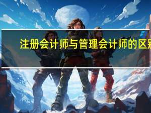 注册会计师与管理会计师的区别