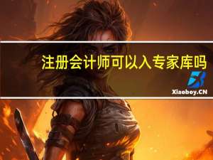 注册会计师可以入专家库吗