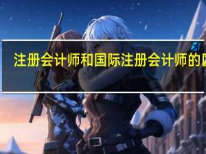 注册会计师和国际注册会计师的区别