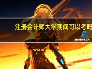注册会计师大学期间可以考吗