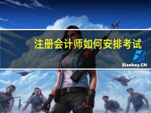 注册会计师如何安排考试