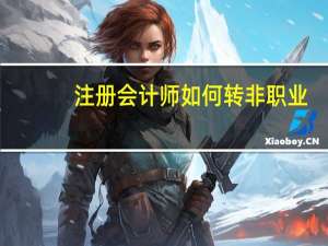 注册会计师如何转非职业