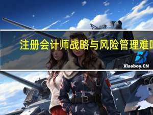 注册会计师战略与风险管理难吗