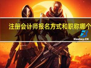 注册会计师报名方式和职称哪个好
