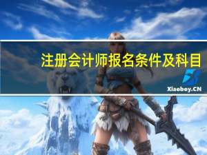注册会计师报名条件及科目