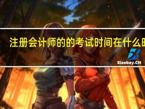 注册会计师的的考试时间在什么时候