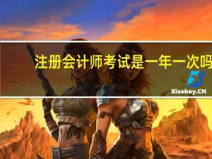 注册会计师考试是一年一次吗