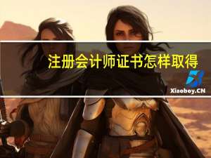 注册会计师证书怎样取得