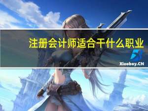 注册会计师适合干什么职业