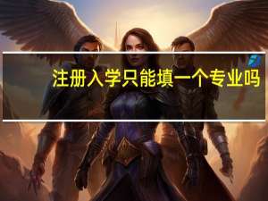 注册入学只能填一个专业吗