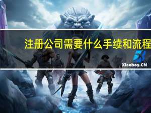 注册公司需要什么手续和流程（注册公司 需要什么手续）