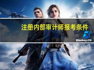 注册内部审计师报考条件