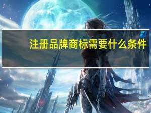 注册品牌商标需要什么条件（注册品牌商标）