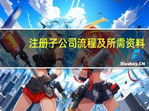 注册子公司流程及所需资料