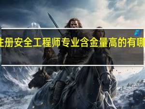 注册安全工程师专业含金量高的有哪些专业
