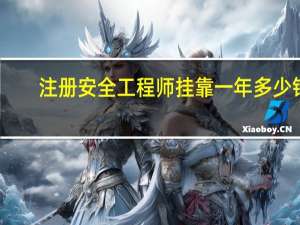 注册安全工程师挂靠一年多少钱
