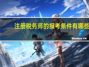 注册税务师的报考条件有哪些