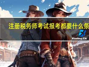注册税务师考试报考都要什么条件