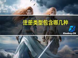 注册类型包含哪几种（注册类型怎么填）