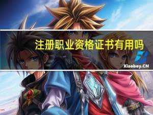 注册职业资格证书有用吗（注册职业资格是什么）