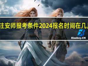 注安师报考条件2024报名时间在几月几号