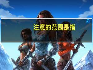 注意的范围是指