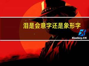 泪是会意字还是象形字