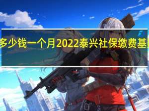 泰兴社保多少钱一个月　2022泰兴社保缴费基数及比例一览表