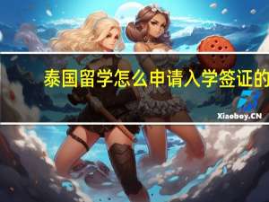 泰国留学怎么申请入学签证的