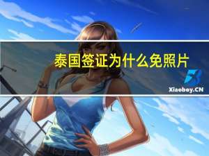 泰国签证为什么免照片