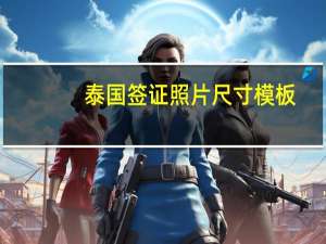 泰国签证照片尺寸模板（泰国签证照片尺寸大小）