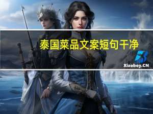 泰国菜品文案短句干净