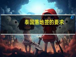 泰国落地签的要求