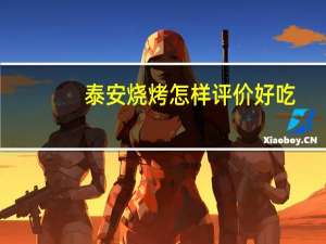 泰安烧烤怎样评价好吃